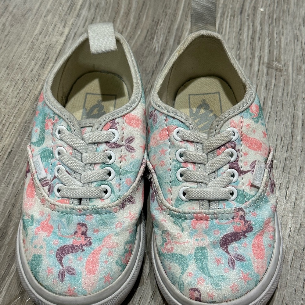 Vans Toddler Mermaid Print Sparkly Sneakers - Multicolor